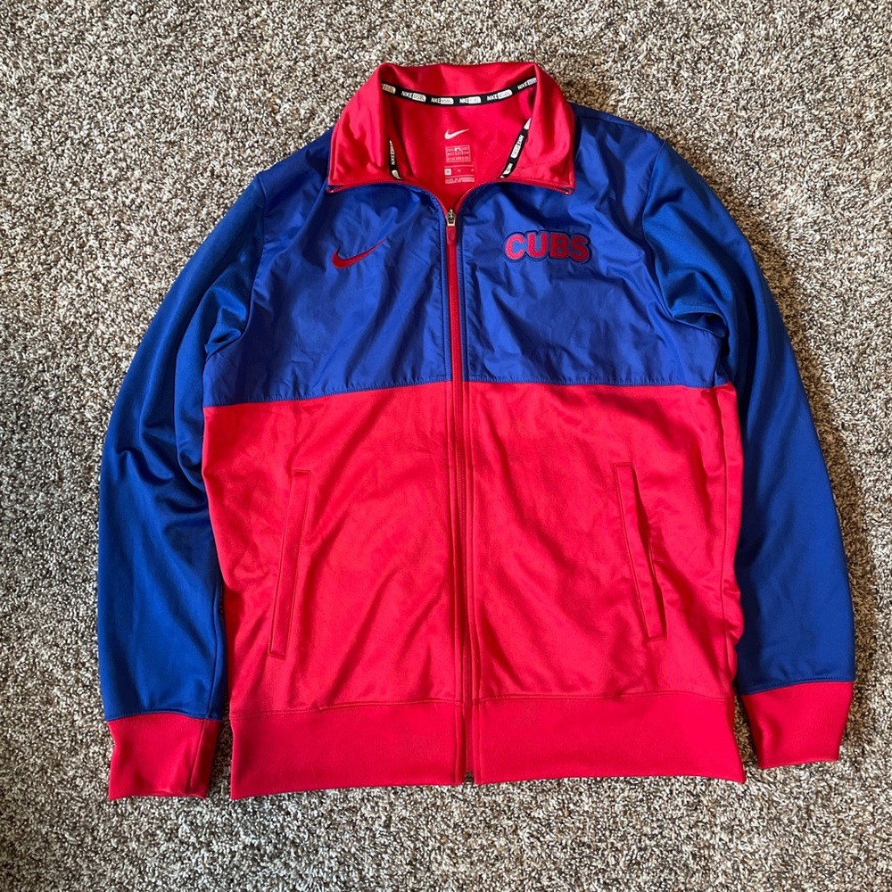 nike chicago cubs red and blue jacket